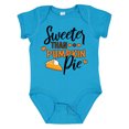 thumbnail image 1 of Inktastic Thanksgiving Sweeter Than Pumpkin Pie Boys or Girls Baby Bodysuit, 1 of 5