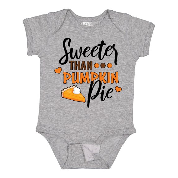 Inktastic Thanksgiving Sweeter Than Pumpkin Pie Boys or Girls Baby Bodysuit