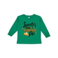 thumbnail image 1 of Inktastic Thanksgiving Sweeter Than Pumpkin Pie Boys or Girls Long Sleeve Toddler T-Shirt, 1 of 5