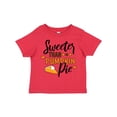 thumbnail image 1 of Inktastic Thanksgiving Sweeter Than Pumpkin Pie Boys or Girls Toddler T-Shirt, 1 of 5