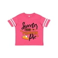 thumbnail image 1 of Inktastic Thanksgiving Sweeter Than Pumpkin Pie Boys or Girls Toddler T-Shirt, 1 of 5