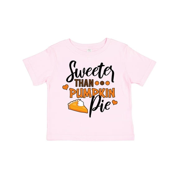 Inktastic Thanksgiving Sweeter Than Pumpkin Pie Boys or Girls Toddler T-Shirt