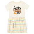 thumbnail image 1 of Inktastic Thanksgiving Sweeter Than Pumpkin Pie Girls Toddler Dress, 1 of 5