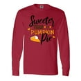 thumbnail image 1 of Inktastic Thanksgiving Sweeter Than Pumpkin Pie Long Sleeve T-Shirt, 1 of 5