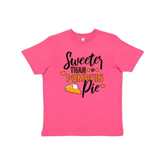 Inktastic Thanksgiving Sweeter Than Pumpkin Pie Youth T-Shirt