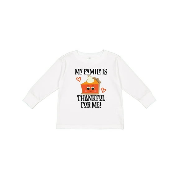 Inktastic Thanksgiving Thankful Family Boys or Girls Long Sleeve Toddler T-Shirt