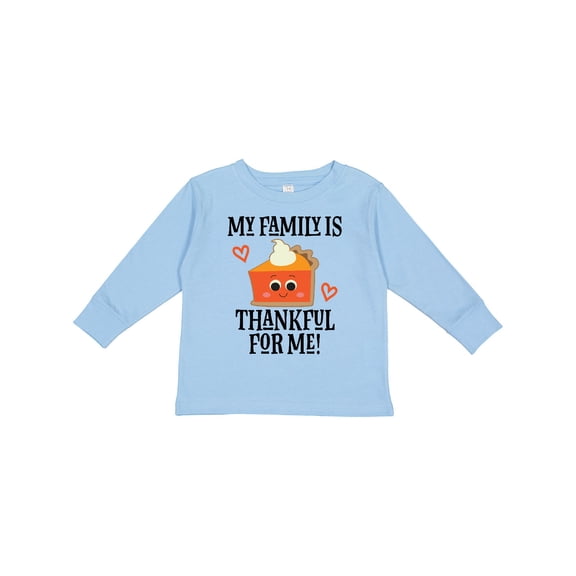 Inktastic Thanksgiving Thankful Family Boys or Girls Long Sleeve Toddler T-Shirt