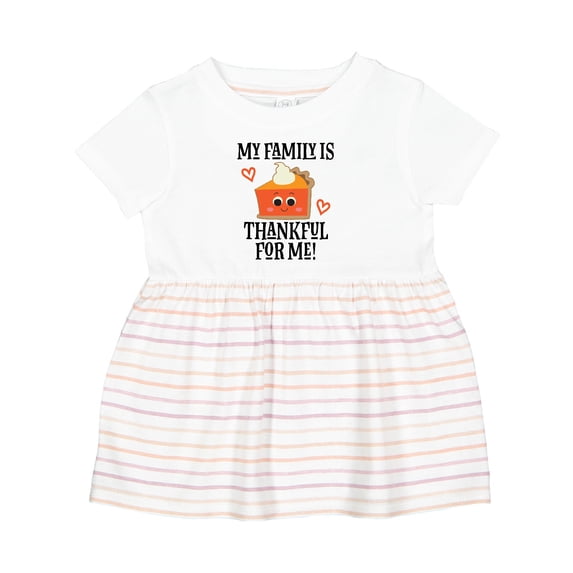 Inktastic Thanksgiving Thankful Family Girls Baby Dress