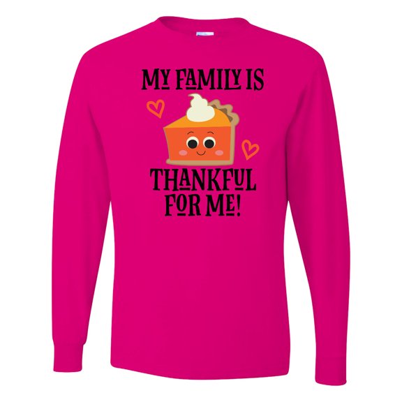 Inktastic Thanksgiving Thankful Family Long Sleeve T-Shirt