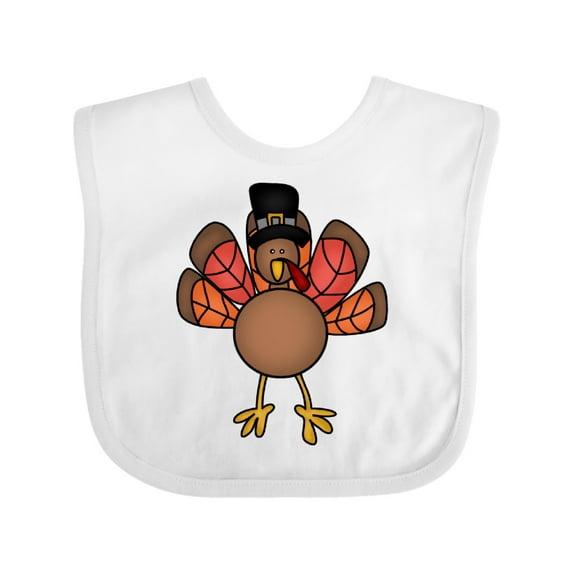 Inktastic Thanksgiving Turkey Boys or Girls Baby Bib