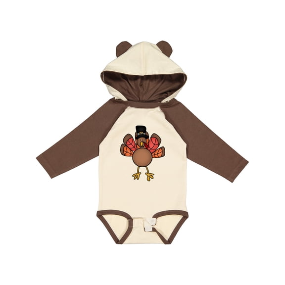 Inktastic Thanksgiving Turkey Boys or Girls Long Sleeve Baby Bodysuit