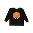 thumbnail image 1 of Inktastic Thanksgiving Turkey Boys or Girls Long Sleeve Toddler T-Shirt, 1 of 5