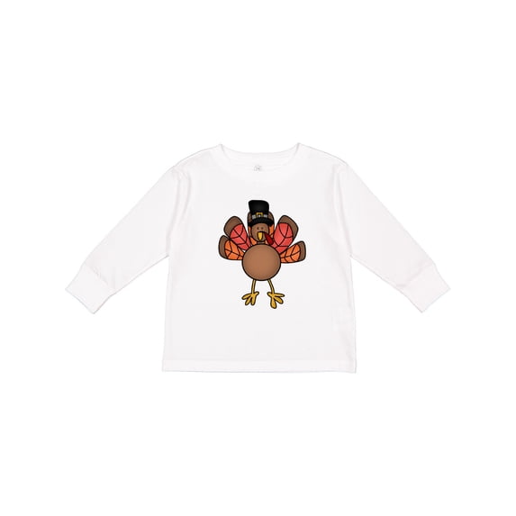 Inktastic Thanksgiving Turkey Boys or Girls Long Sleeve Toddler T-Shirt