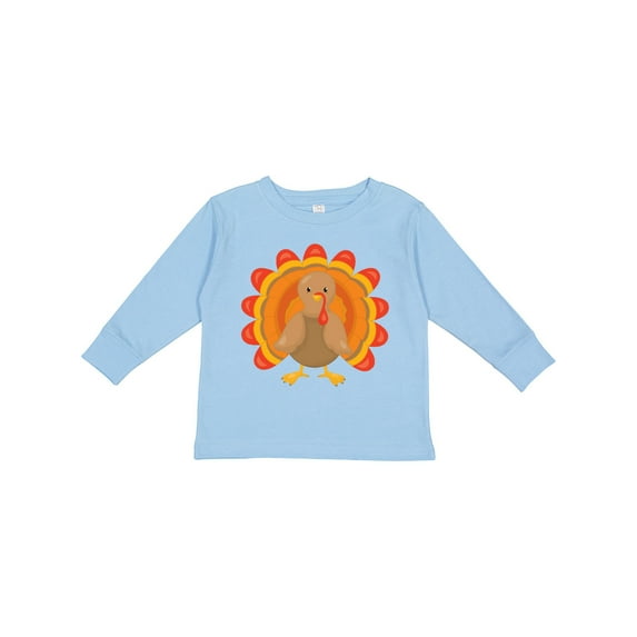 Inktastic Thanksgiving Turkey Boys or Girls Long Sleeve Toddler T-Shirt