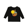 thumbnail image 1 of Inktastic Thanksgiving Turkey, Brown Turkey, Sunflower Boys or Girls Long Sleeve Toddler T-Shirt, 1 of 5