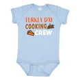 thumbnail image 1 of Inktastic Thanksgiving Turkey Day Cooking Crew with Turkey and Pumpkin Pie Boys or Girls Baby Bodysuit, 1 of 5