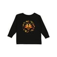 thumbnail image 1 of Inktastic Thanksgiving Turkey Fall Holiday Wreath Boys or Girls Long Sleeve Toddler T-Shirt, 1 of 5