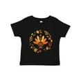 thumbnail image 1 of Inktastic Thanksgiving Turkey Fall Holiday Wreath Boys or Girls Toddler T-Shirt, 1 of 5