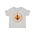 thumbnail image 1 of Inktastic Thanksgiving Turkey Fall Holiday Wreath Boys or Girls Toddler T-Shirt, 1 of 5