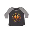 thumbnail image 1 of Inktastic Thanksgiving Turkey Fall Holiday Wreath Women's Plus Size T-Shirt, 1 of 5