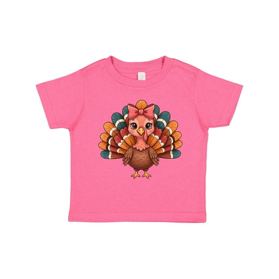 Inktastic Thanksgiving Turkey Female Girls Toddler T-Shirt