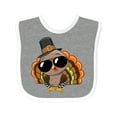 thumbnail image 1 of Inktastic Thanksgiving Turkey Funny Boys or Girls Baby Bib, 1 of 4
