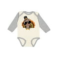 thumbnail image 1 of Inktastic Thanksgiving Turkey Funny Boys or Girls Long Sleeve Baby Bodysuit, 1 of 5