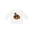 thumbnail image 1 of Inktastic Thanksgiving Turkey Funny Boys or Girls Long Sleeve Toddler T-Shirt, 1 of 5