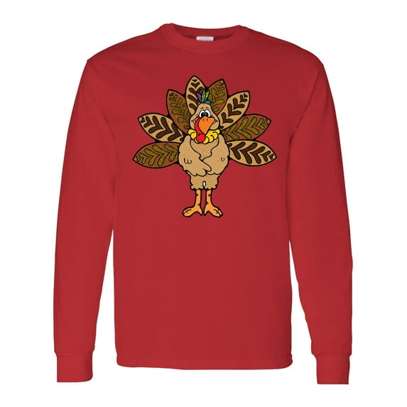 Inktastic Thanksgiving Turkey Long Sleeve T-Shirt