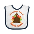 thumbnail image 1 of Inktastic Thanksgiving Turkey Nana Boys or Girls Baby Bib, 1 of 4