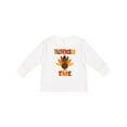 thumbnail image 1 of Inktastic Thanksgiving Turkey Time Boys or Girls Long Sleeve Toddler T-Shirt, 1 of 5
