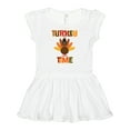 thumbnail image 1 of Inktastic Thanksgiving Turkey Time Girls Baby Dress, 1 of 5