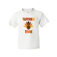 thumbnail image 1 of Inktastic Thanksgiving Turkey Time Youth T-Shirt, 1 of 5