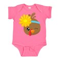 thumbnail image 1 of Inktastic Thanksgiving Turkey, Turkey With Sunflower Boys or Girls Baby Bodysuit, 1 of 5