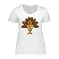 thumbnail image 1 of Inktastic Thanksgiving Turkey Women's Plus Size T-Shirt, 1 of 5