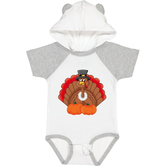 Inktastic Thanksgiving Turkey with Pumpkin Boys or Girls Baby Bodysuit