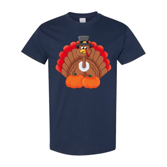 Inktastic Thanksgiving Turkey with Pumpkin T-Shirt