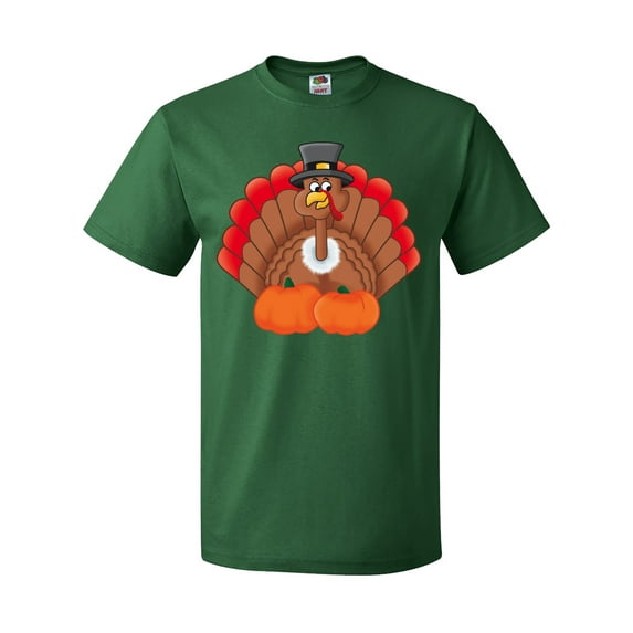 Inktastic Thanksgiving Turkey with Pumpkin T-Shirt