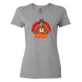 thumbnail image 1 of Inktastic Thanksgiving Turkey with Pumpkin Women's T-Shirt, 1 of 5
