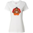 thumbnail image 1 of Inktastic Thanksgiving Turkey with Pumpkin Women's T-Shirt, 1 of 5