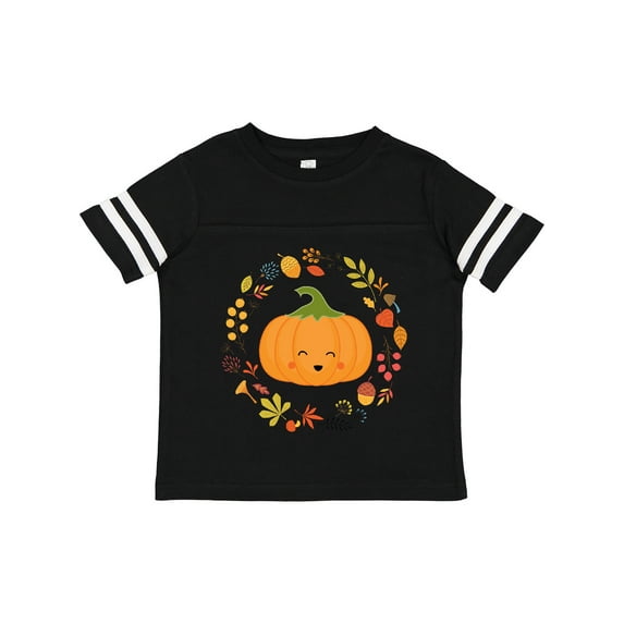 Inktastic Thanksgiving Wreath Autumn Fall Pumpkin Boys or Girls Toddler T-Shirt