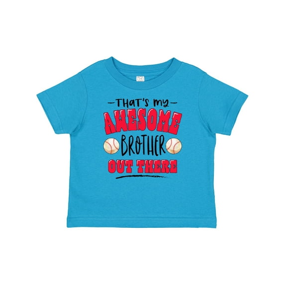 Inktastic That's My Awesome Brother Out There with Baseballs Boys or Girls Baby T-Shirt