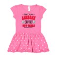 thumbnail image 1 of Inktastic That's My Awesome Brother Out There with Soccer Balls Gift Baby Girl Dress, 1 of 4
