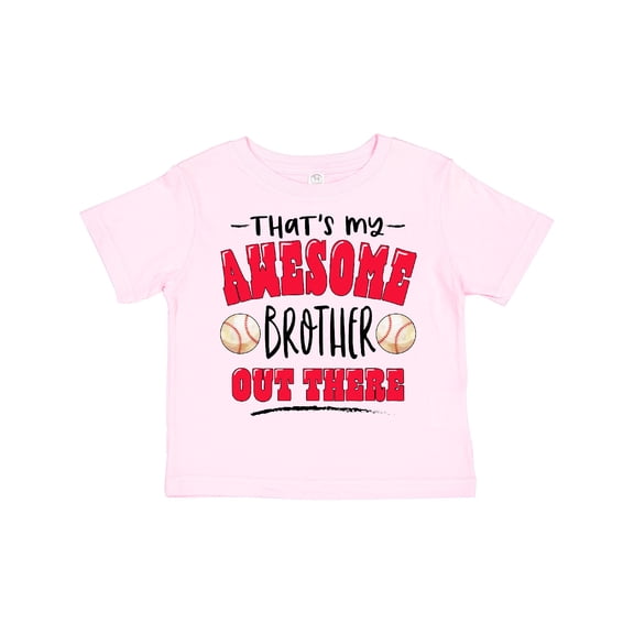 Inktastic That's My Awesome Brother out There with Baseballs Boys or Girls Toddler T-Shirt