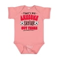 thumbnail image 1 of Inktastic That's My Awesome Brother out There with Soccer Balls Boys or Girls Baby Bodysuit, 1 of 5
