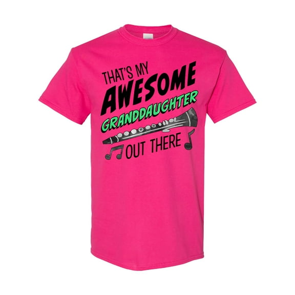 Inktastic That's My Awesome Granddaughter out There with Clarinet T-Shirt