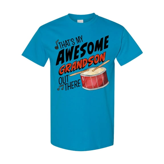 Inktastic That's My Awesome Grandson out There with Percussion Drum T-Shirt