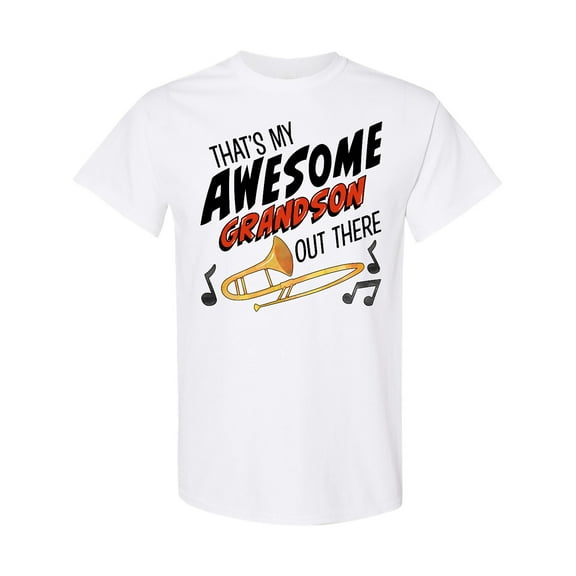 Inktastic That's My Awesome Grandson out There with Trombone T-Shirt