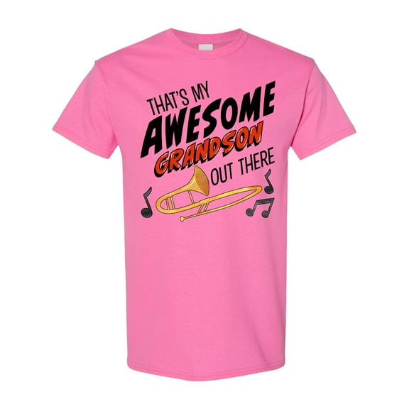 Inktastic That's My Awesome Grandson out There with Trombone T-Shirt