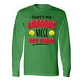 thumbnail image 1 of Inktastic That's My Awesome Niece Out There with Softballs Long Sleeve T-Shirt, 1 of 5